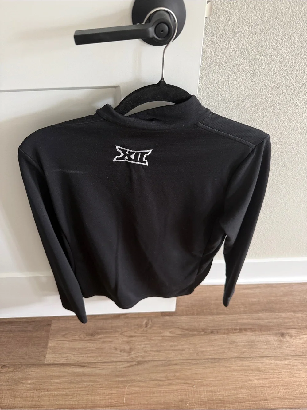 Nike Iowa State Black Quarter-Zip Top with White Swoosh